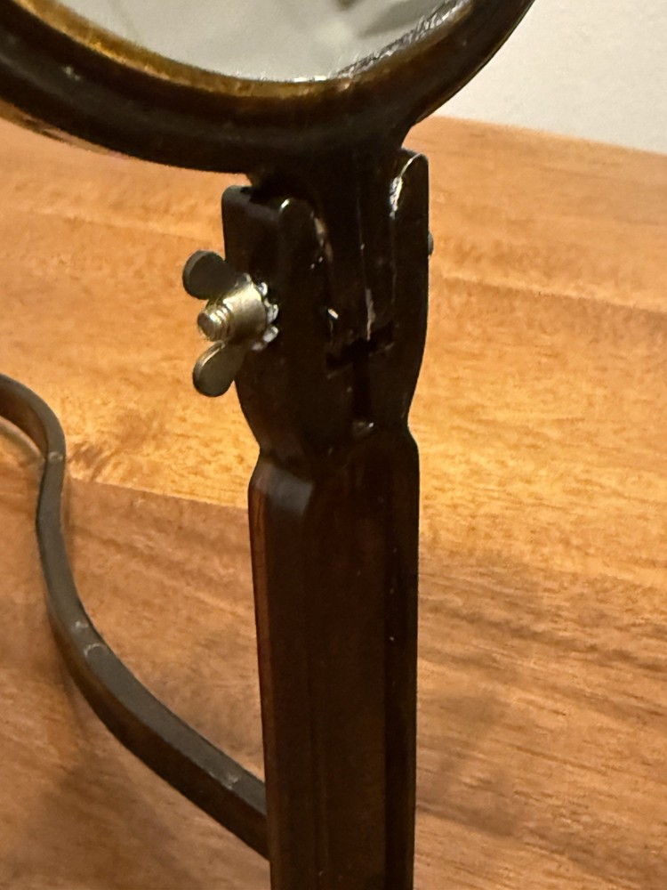 Vintage 2 Sided Around The Neck/Adjustable Table Magnifying Mirror