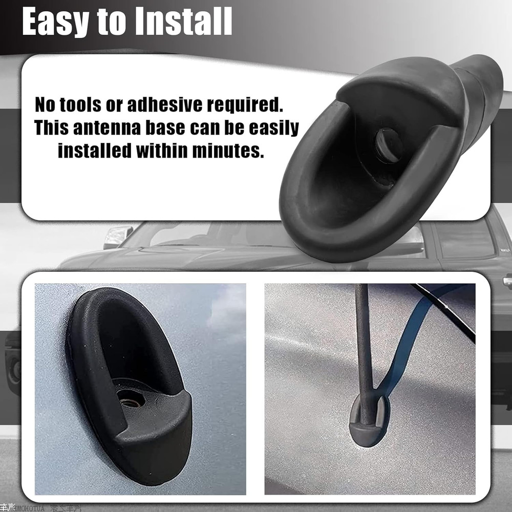 Antenna Ornament Rubber Adapter Base Compatible with Tundra 2007-2014 Accessory,