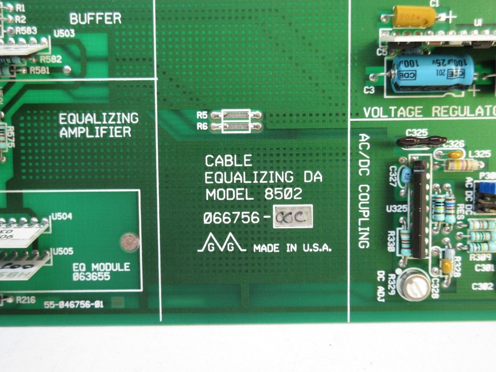 Grass Valley 8502 Cable Equalizing Amplifier DA Card