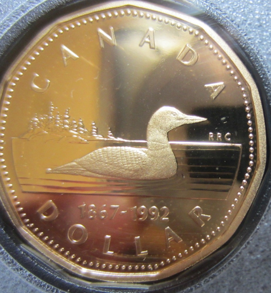 1992 Canada Proof Double Dollar Set (7 Coins Cent to Silver Dollar Mint Set RJ)