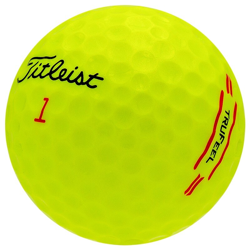 Titleist TruFeel Yellow Used Golf Balls, Mint Condition
