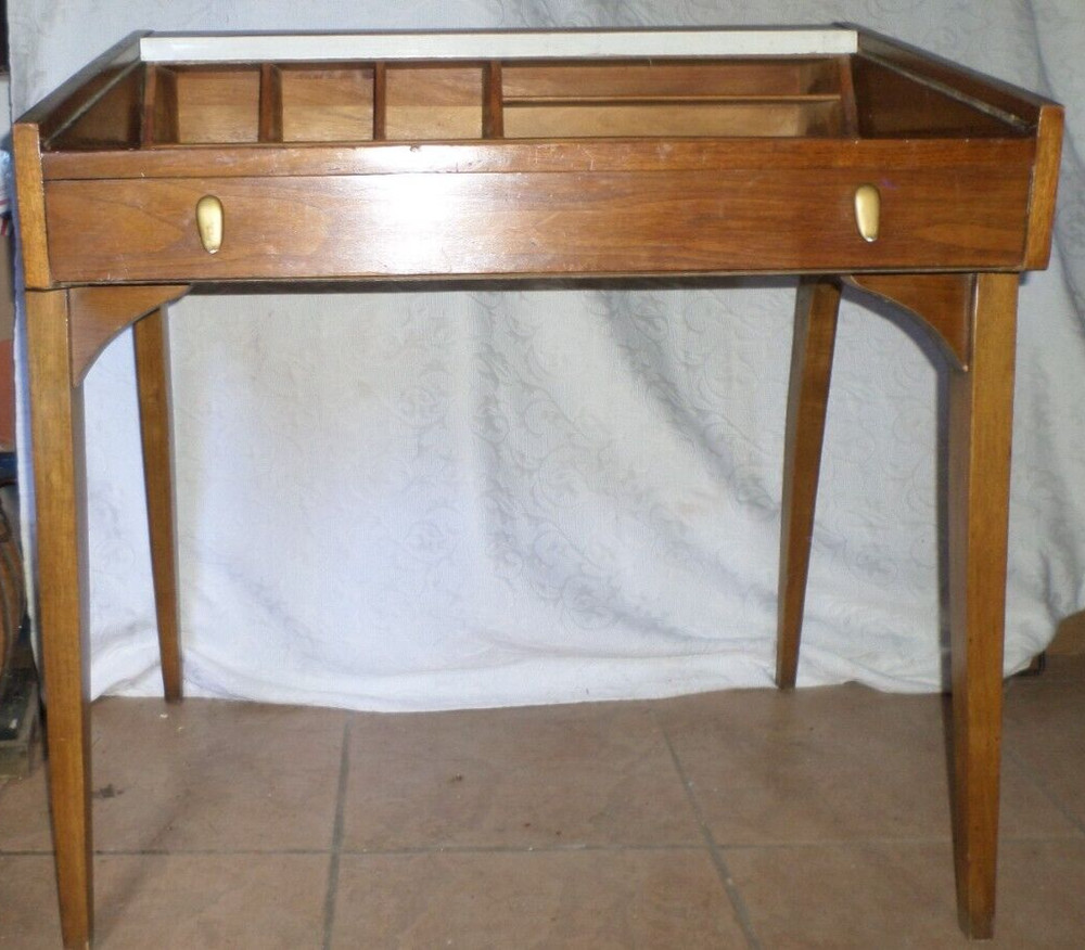 Mid Century Modern Desk Drexel John Van Koert Profile PICKUP/SHIP