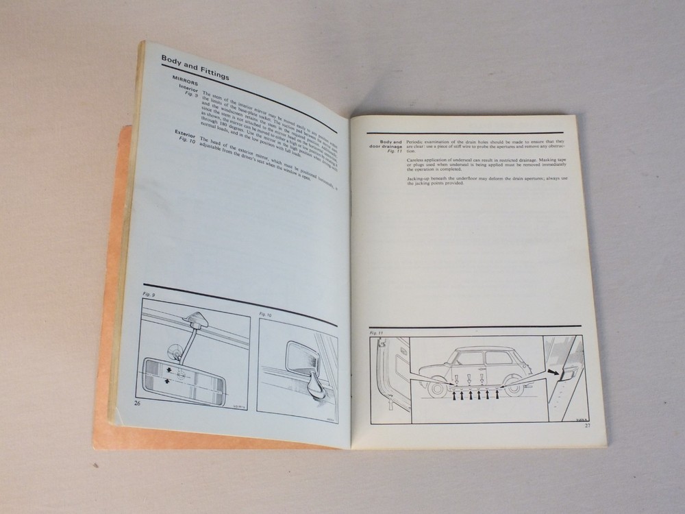 Mini 850 & 1000 Drivers Handbook 1976