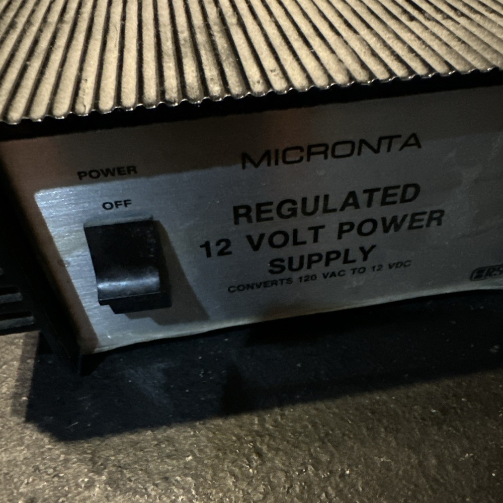 Micronta Regulated 12V Power Supply 22-120 with Manual