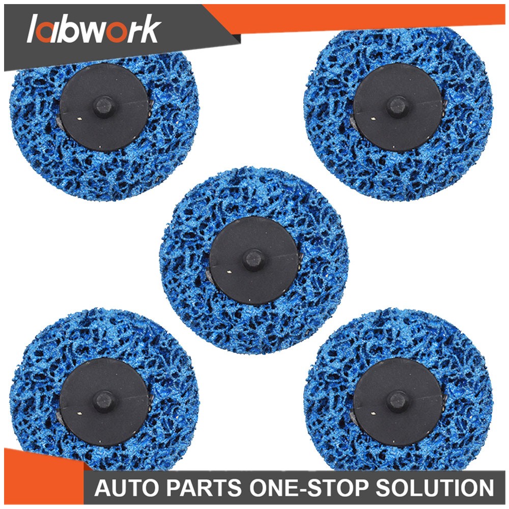 Labwork Quick Change Easy Strip & Clean Discs For Paint Rust Blue 5 Pack 3 Inch