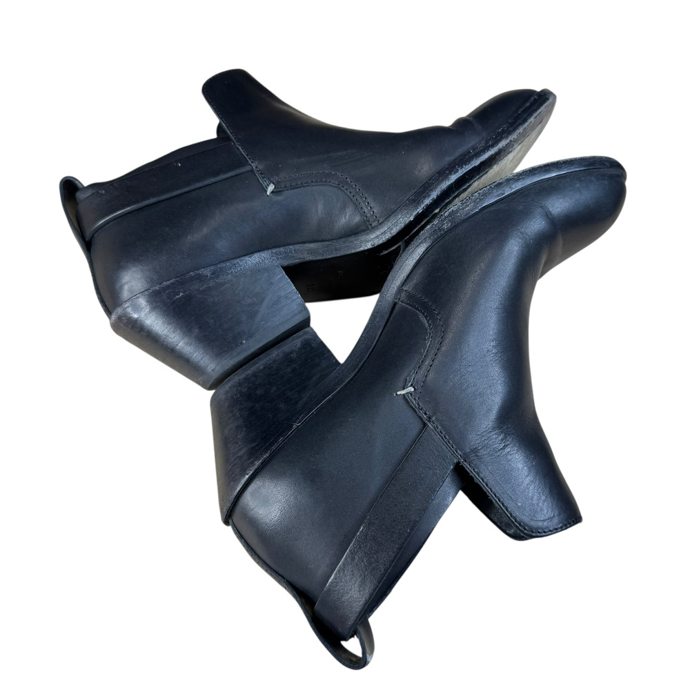 Rag & Bone Boots Size 36.5 Black Leather Ankle Boot Western Ring Stud Style