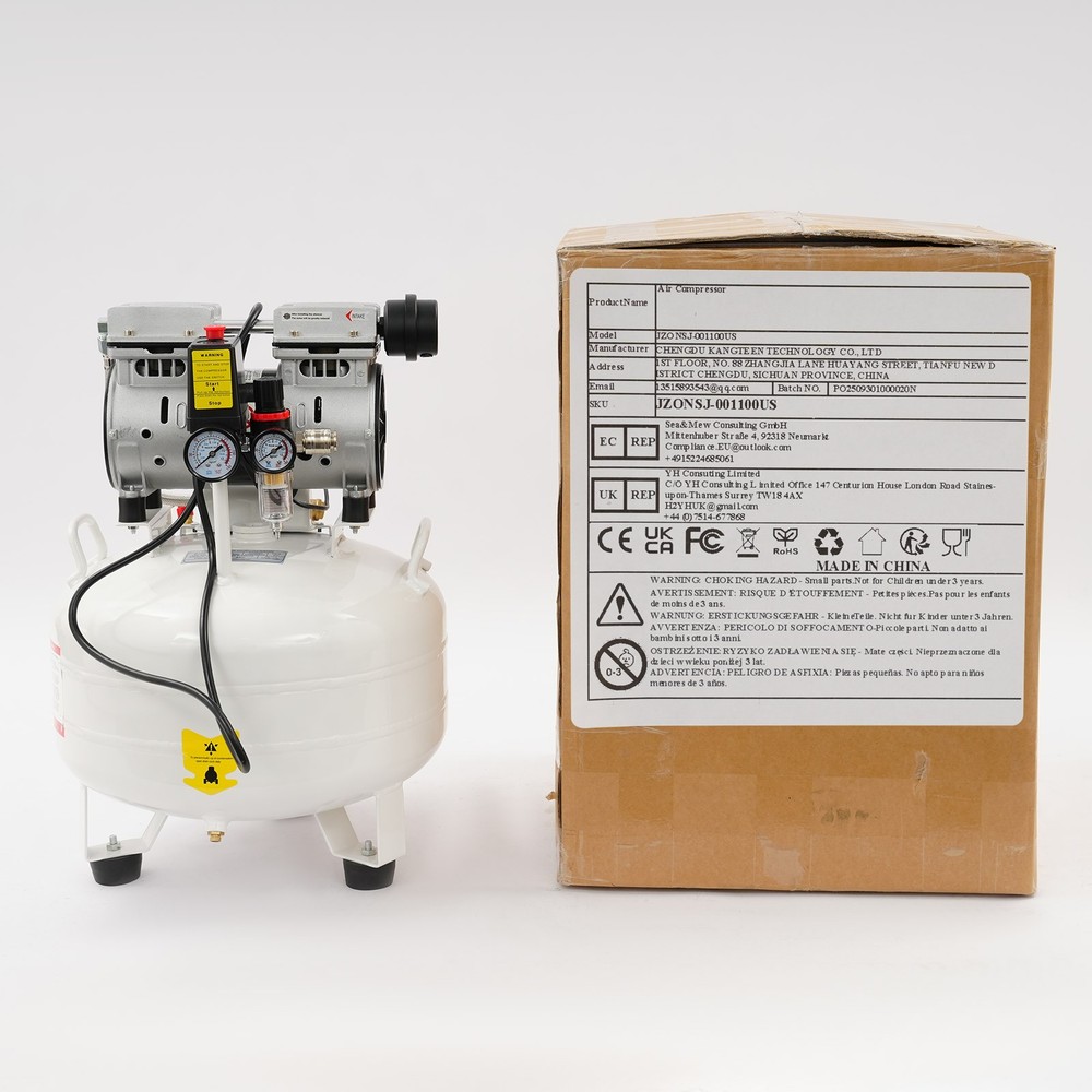 Air Compressor, Portable Air Compressor w/Muffler, Air Compressor w/Low Noise