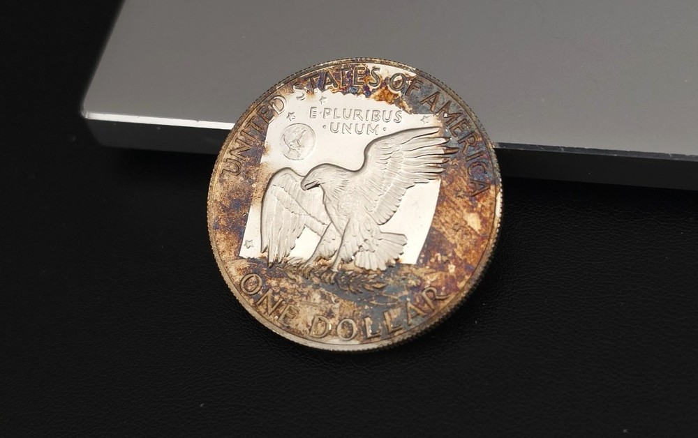 1973 S Eisenhower Dollar 40% Silver Proof -TONER!!!!