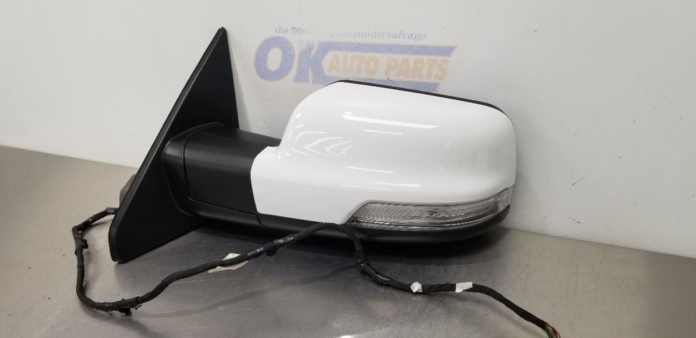 22 DODGE RAM 1500 SIDE VIEW POWER DOOR MIRROR LEFT DRIVER WHITE