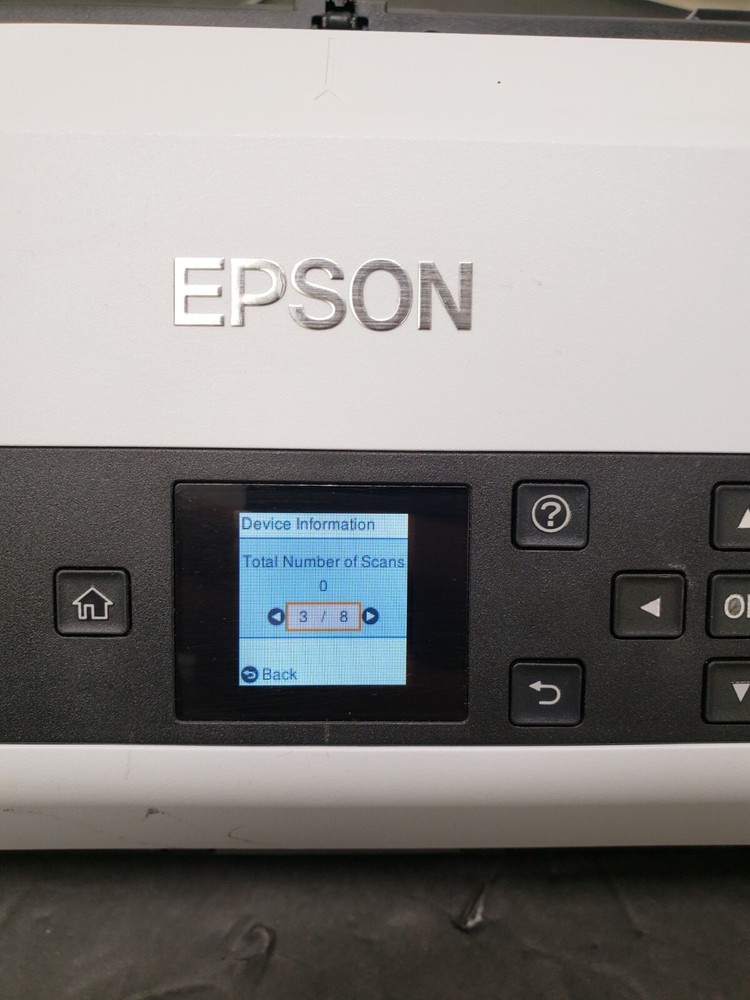 Epson DS-870 Color Duplex Workgroup Document Scanner *SCAN COUNT: 0* *Read*