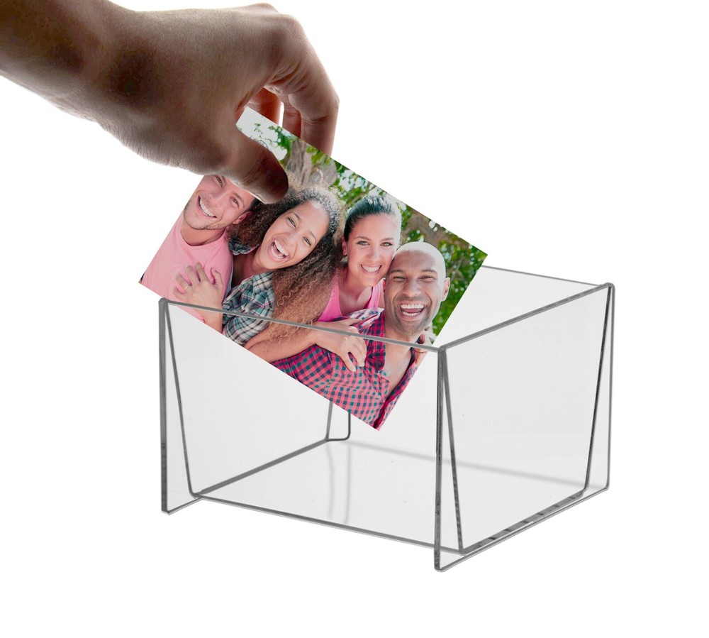 Postcard Flip Bin 7" x 7" Retail Countertop Storage Display
