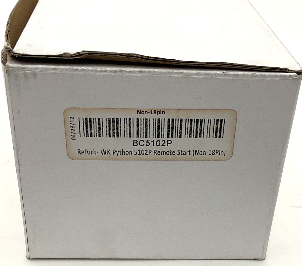 PYTHON 5102P CAR ALARM REMOTE ENGINE START REFURBISHED
