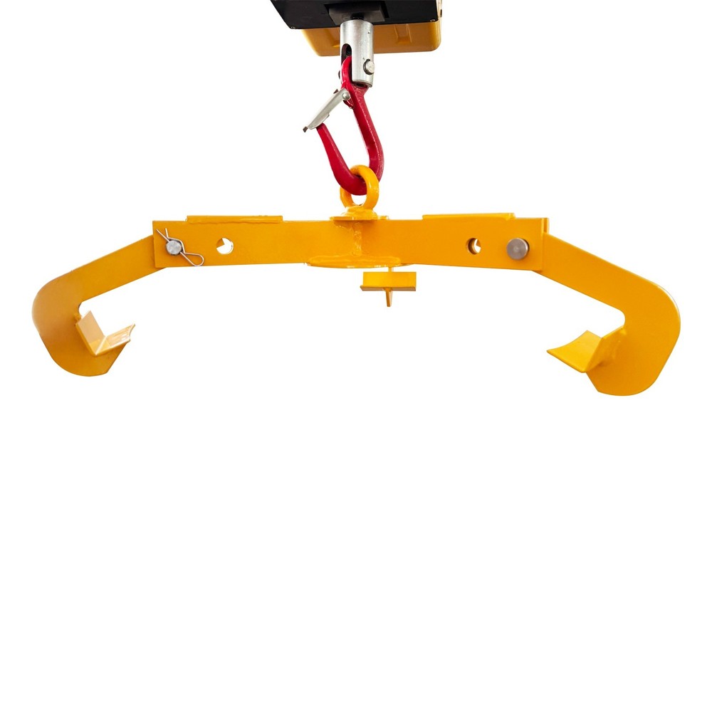 Oil Drum Lifting Hook Forklift Crane 3-Claw Open Closed Head Drum Lifter