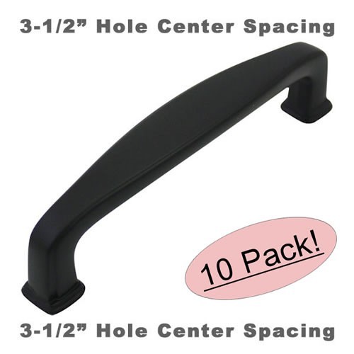 *10 Pack* Cosmas Cabinet Hardware Flat / Matte Black Pulls - #4390FB