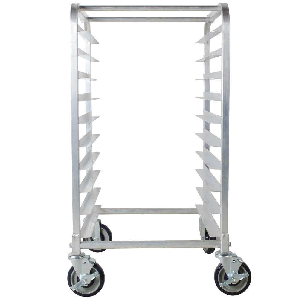 10 Pan End Load Half Height Bakery Bun Dough Baking Sheet Pan Rack Commercial