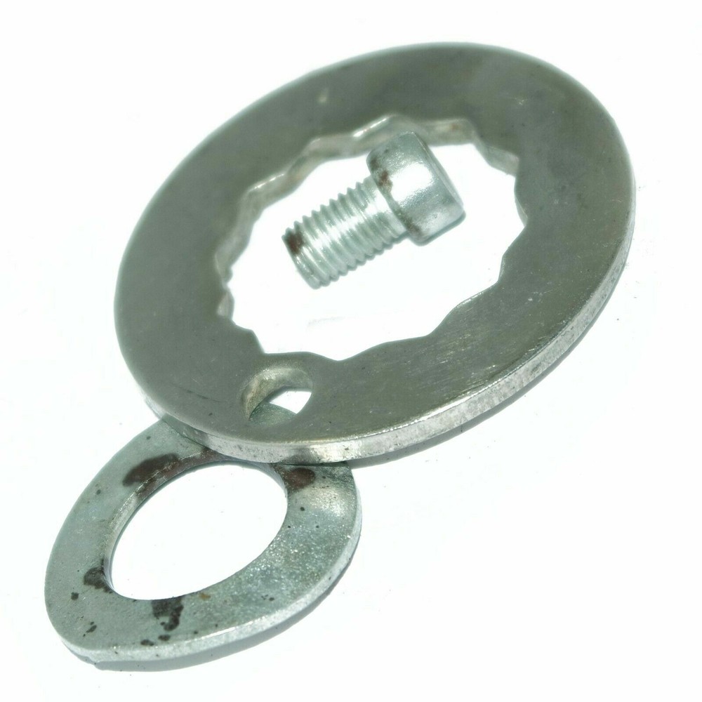 Lambretta Chrome Rear Hub Nut And Locking Washer Kit