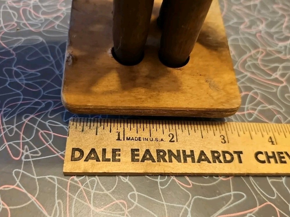 Solid Wood Dowel Old Twist Style Nutcracker Nut Opener Incomplete?