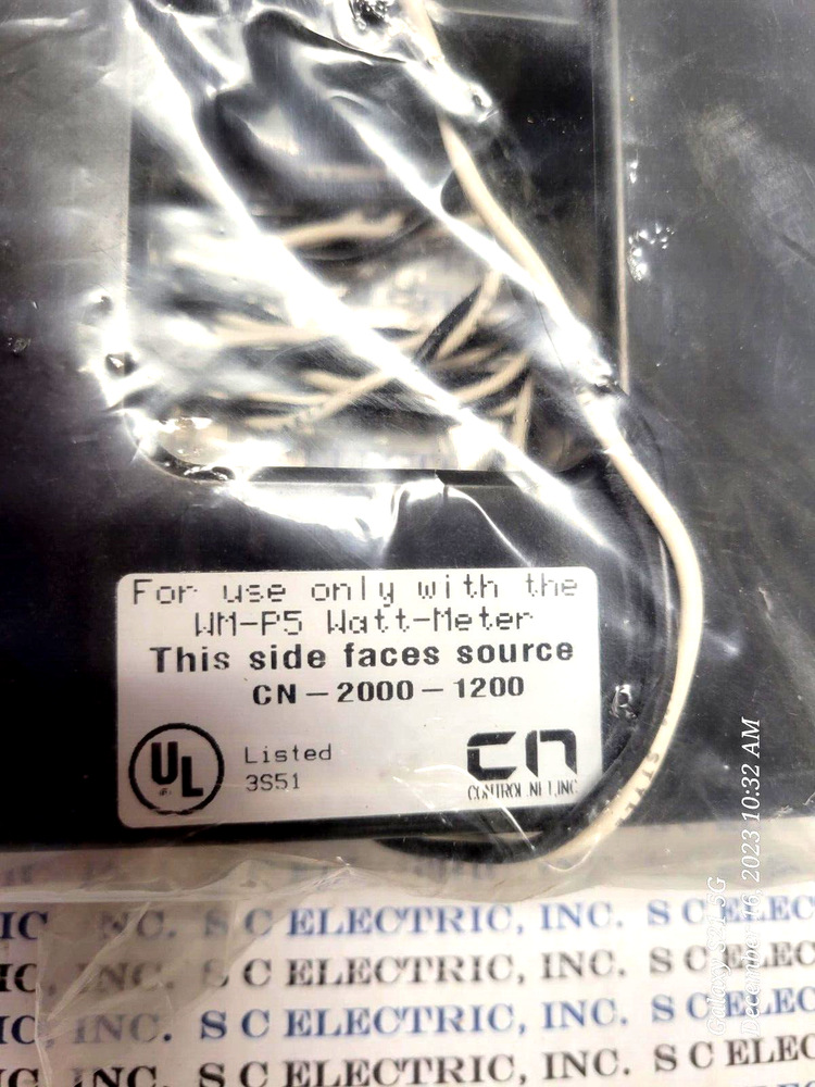 CN CONTROL CN-2000-1200 1200 AMP CURRENT TRANSFORMER