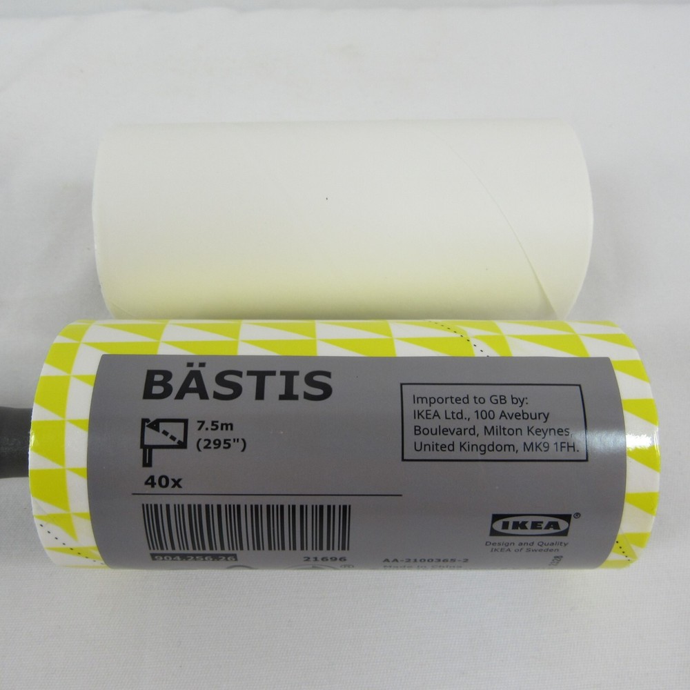 IKEA BÄSTIS 1- Lint Roller 40 Sheets & 1- Refill 40 Sheets Rolls 904.256.26