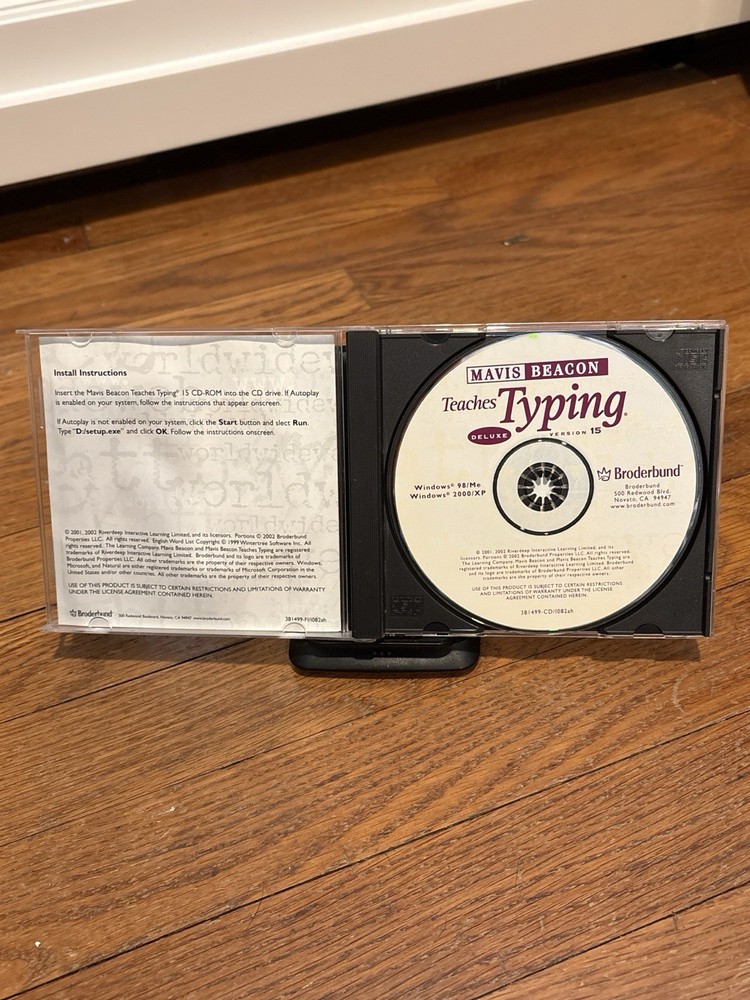 Mavis Beacon Teaches Typing Deluxe 15 PC CD-ROM Windows 98 XP Complete