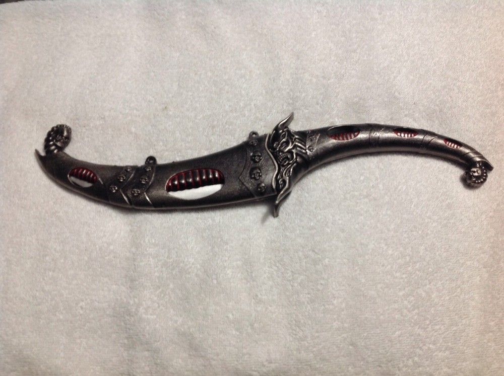 BEAUTIFUL FANTASY SKULL DAGGER 15" LONG