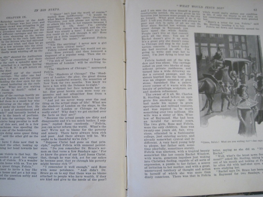 In His Steps By Charles Sheldon 1899 Book