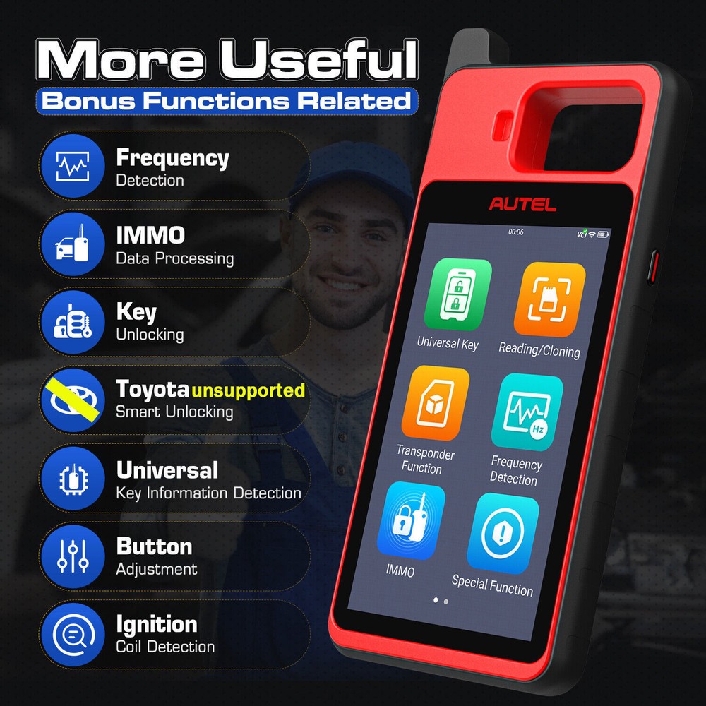 2025 Autel MaxiIM KM100 KM100E Key Fob Programming Tool Programmer Immobilizer