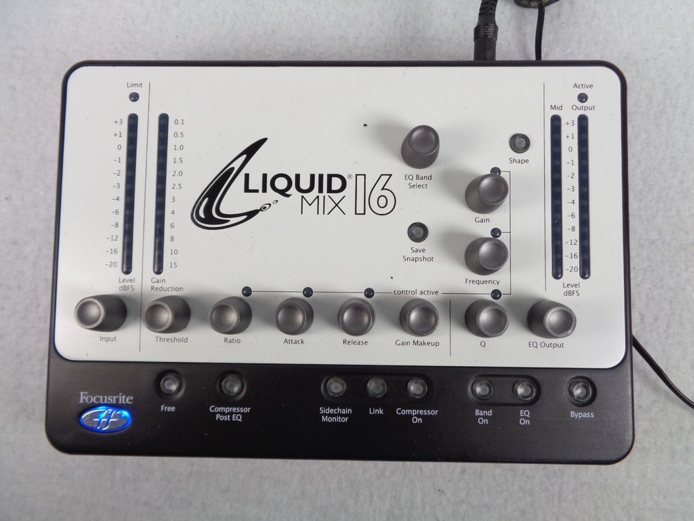 FocusRite Liquid Mix 16 Firewire Mixer EQ Emulation Compression Power Tested