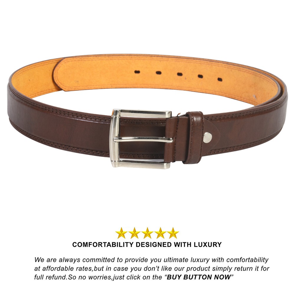 Men’s Top Grain Leather Belts for Men Genuine Solid Belt Workmen 1.5inch Width