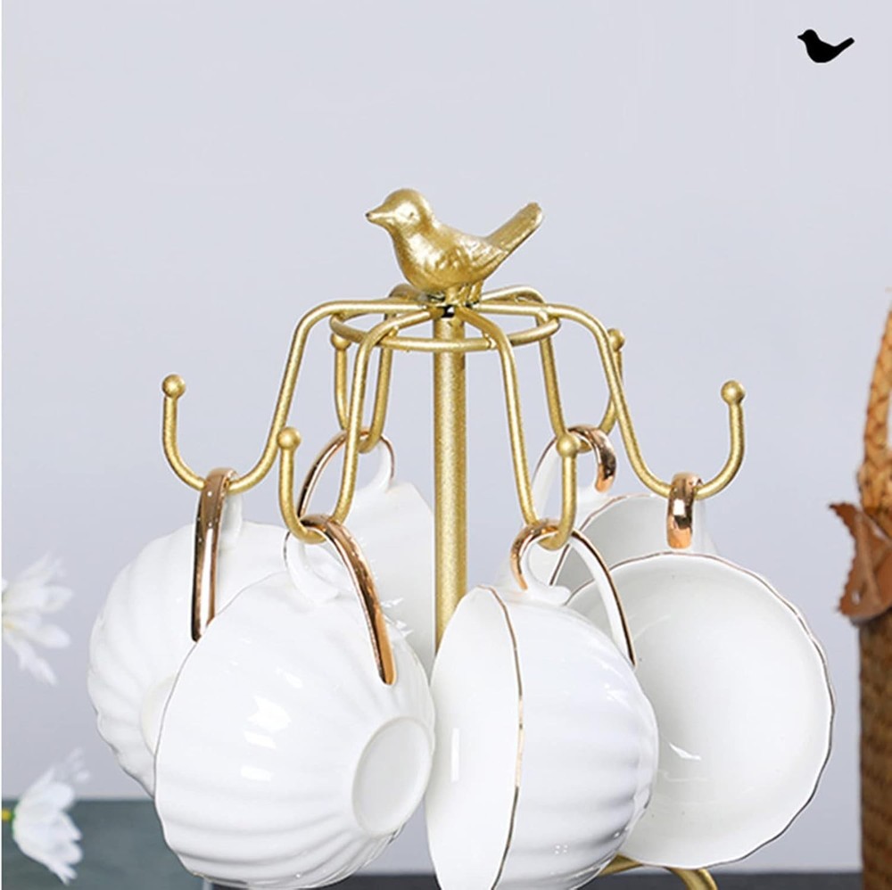 Coffee Mug Tree with Plate Holder