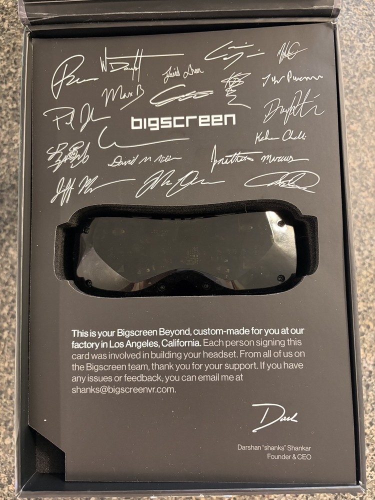 Bigscreen Beyond 1 VR Headset – IPD 66mm – Excellent Condition – SteamVR