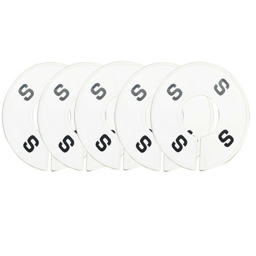 10 PC Rack Divider Size S Small White Round Ring Sizing Hanger Retail Fixture