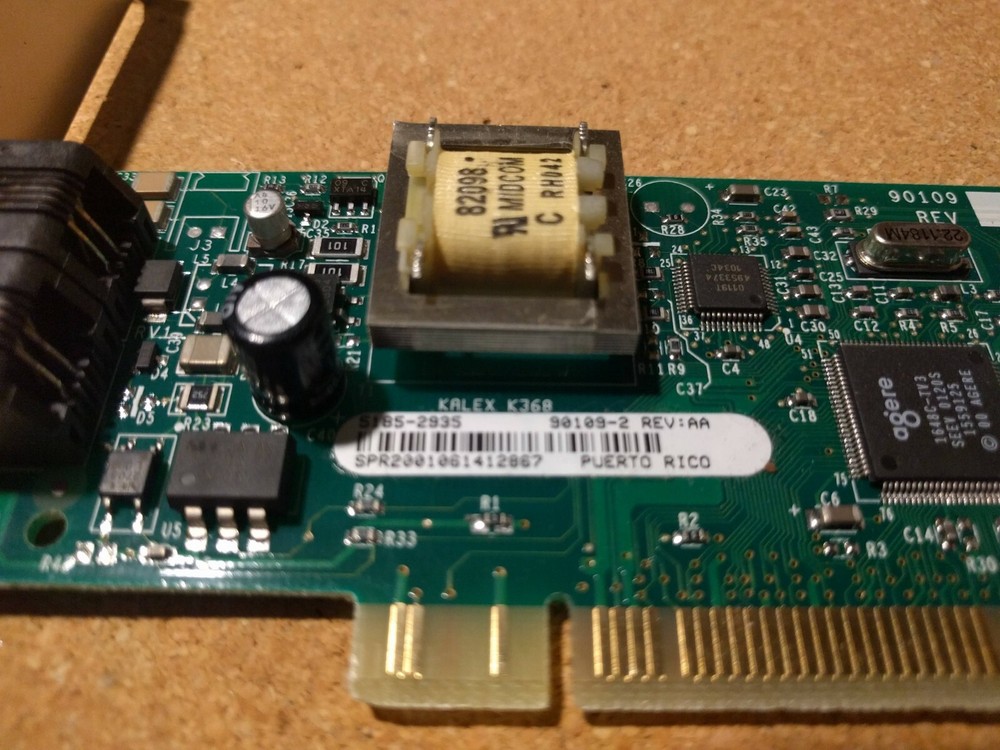 Agere Smart Technologies 56k v92 PCI Internal Modem Model 90109-2