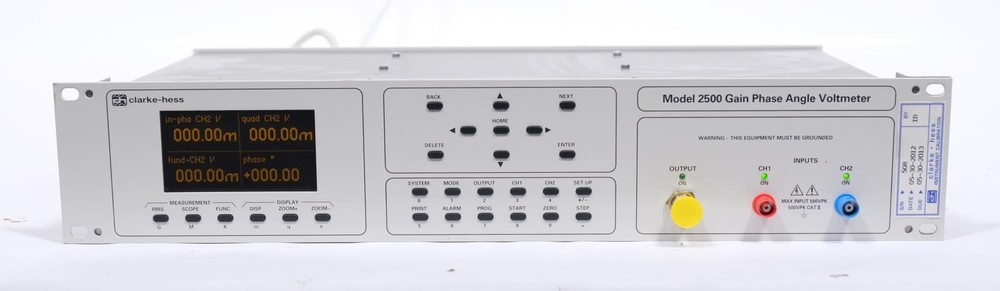 Clarke-Hess Model 2500 Gain Phase Angle Voltmeter