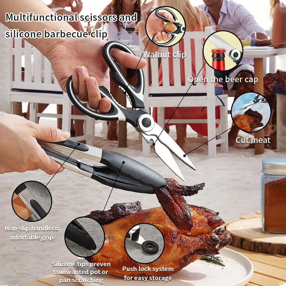 Camping Cooking Utensils Set with Silverware, Plates, Cups, Outdoor Essentials