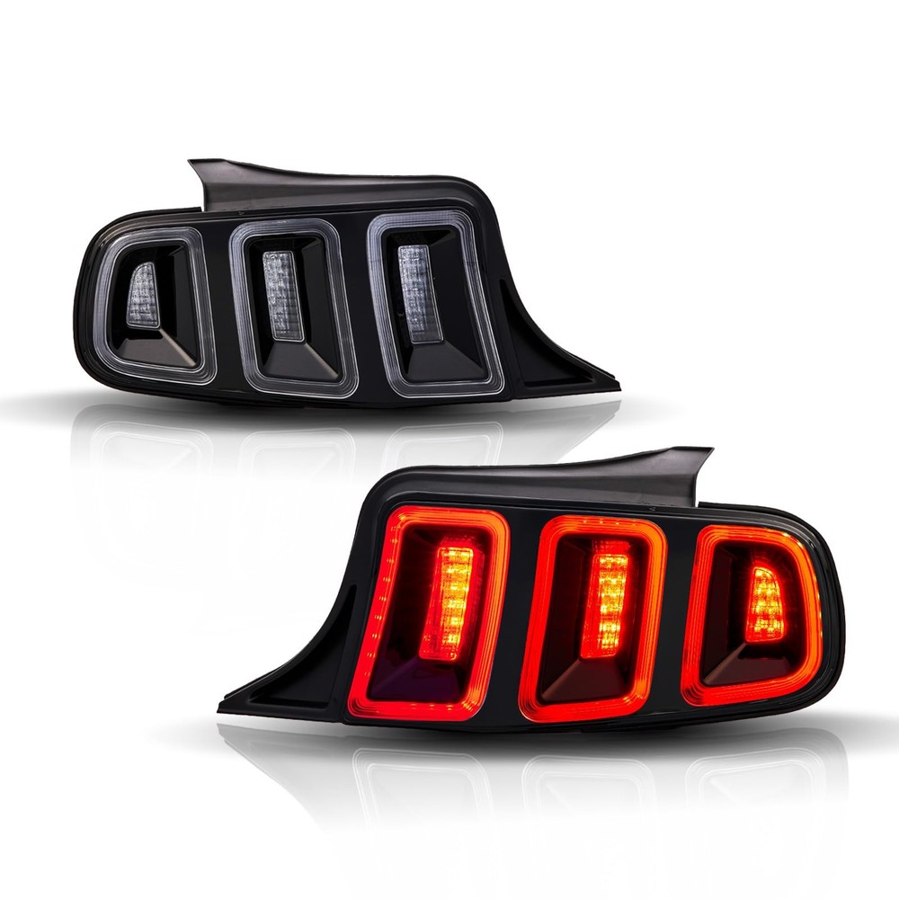 LED Tail Lights for Mustang 2010-2014 Replacement Rear Lamp Clear Lens FO2801238