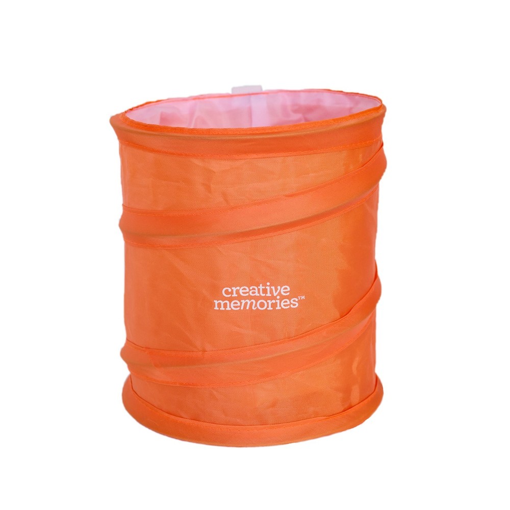 Creative Memories Pop-up Trash Bin Golden Orange