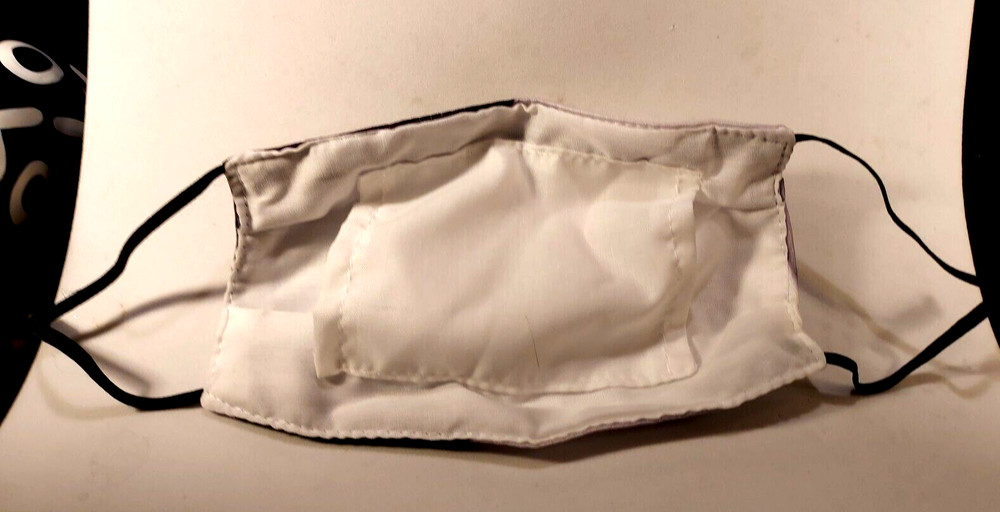 Black&White Fabric Half-Mask Adjustable Elastic Straps Washable /Motorcycle Mask