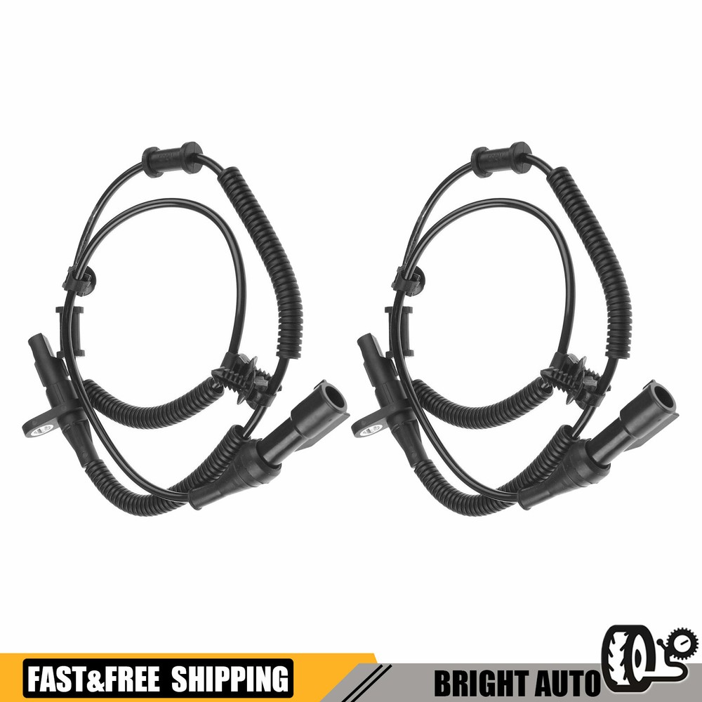 Front Driver and Passenger Side ABS Speed Sensor Set For 2005-2010 Ford Mustang