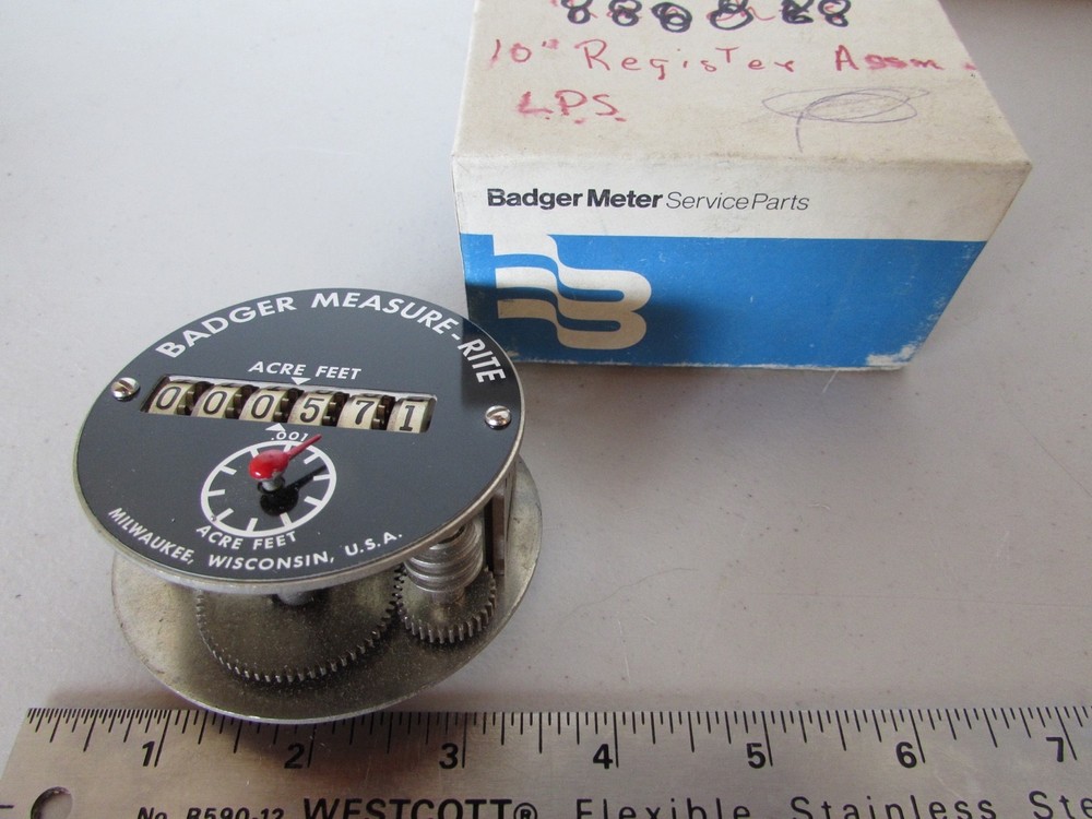 Badger Measure-Rite Water Flow Meter Acre Feed USA