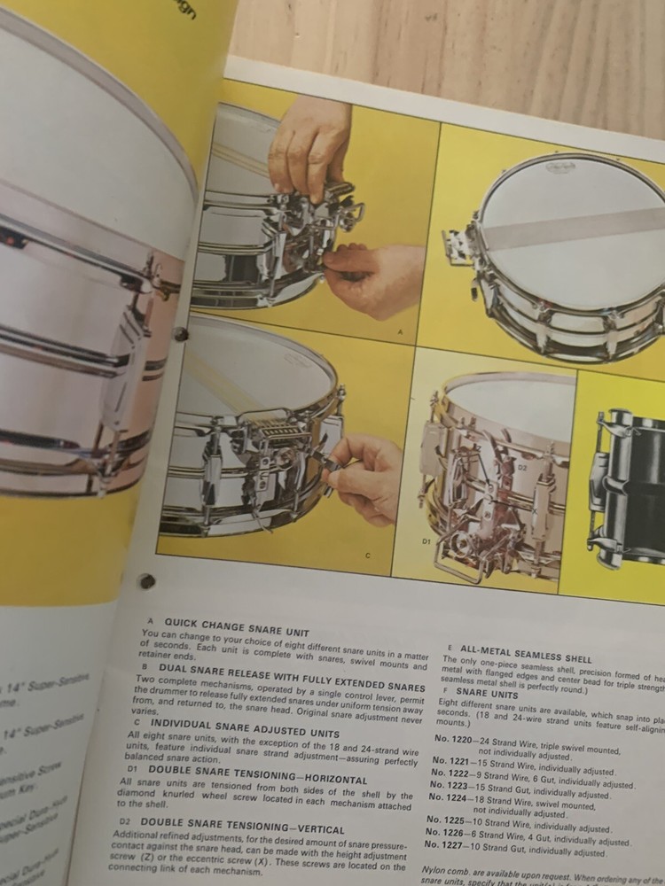 Vintage 1971 Ludwig Drums Catalog