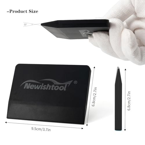 Soft Silicone Squeegee, 2 PCS Small PPF Squeegee for Vinyl, Window Tint Black