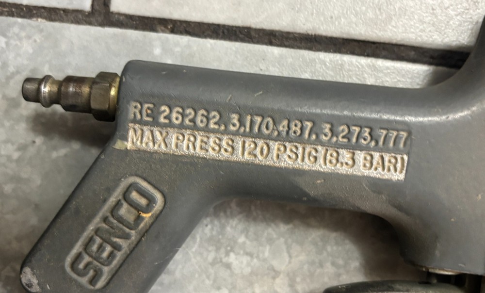 Senco Model L Pneumatic stapler with case