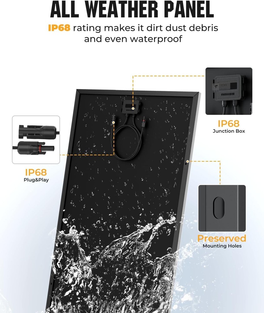 200 Watt Solar Panel 18BB 25 High Efficiency N Type