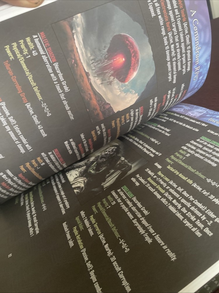 Incursion A Conundrum RPG Game Book HTF 2024 Kickstarter