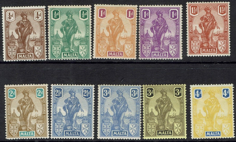 MALTA 1922 'MALTA' ¼D - 4D
