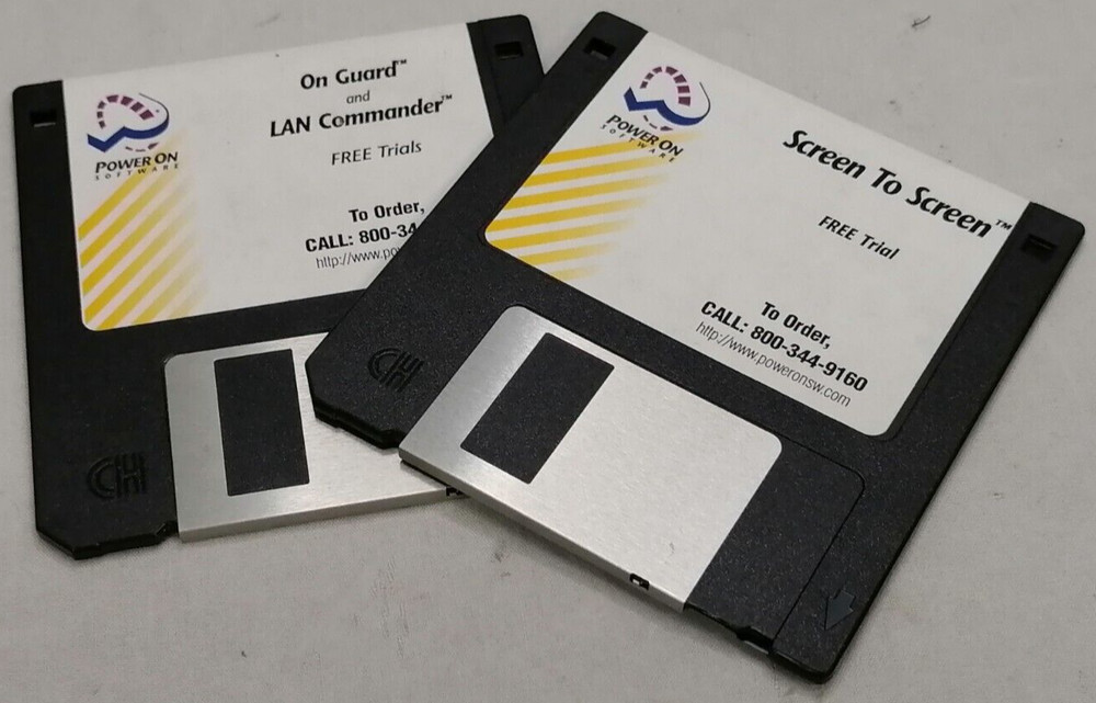 Vintage Power On Software Free Trial Floppy Disks