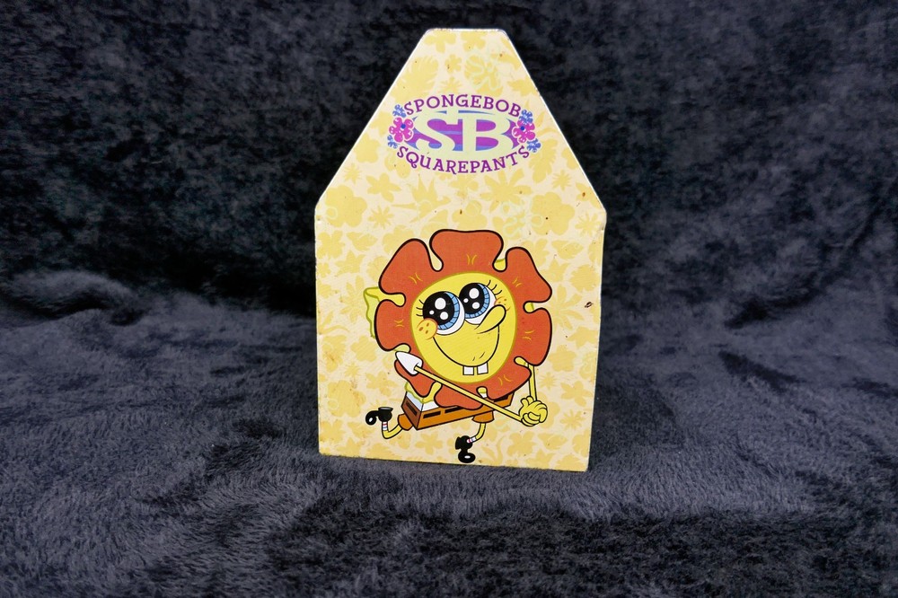 Vintage Nickelodeon SpongeBob SquarePants 2007 Metal Sewing Caddy