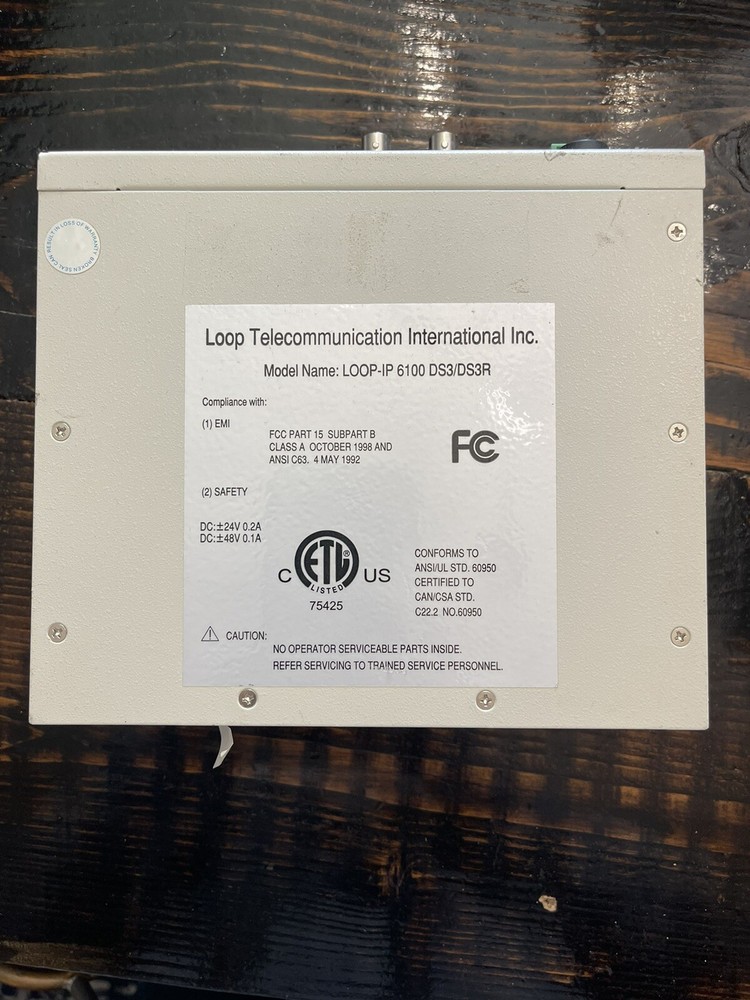 Loop-IP6100 6100-DS3R Ethernet Interface - LOOP TELECOMMUNICATIONS INTERNATIONAL