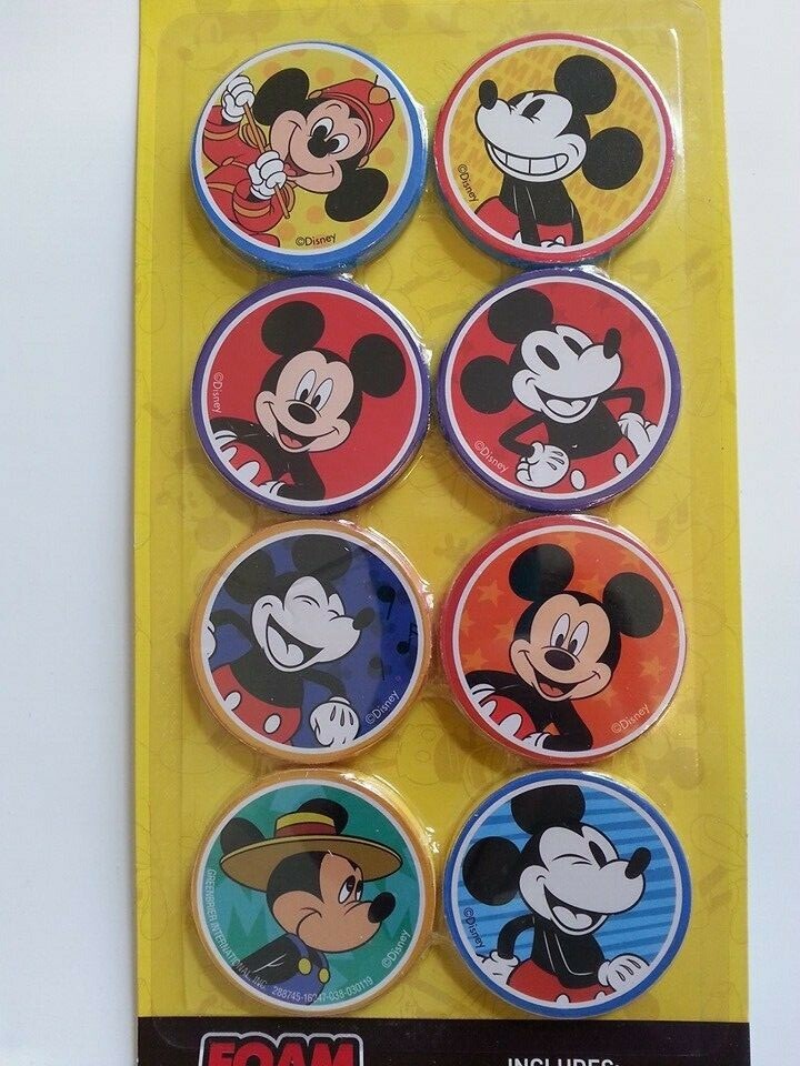 DISNEY MICKEY THE TRUE ORIGINAL 8 FOAM STICKERS